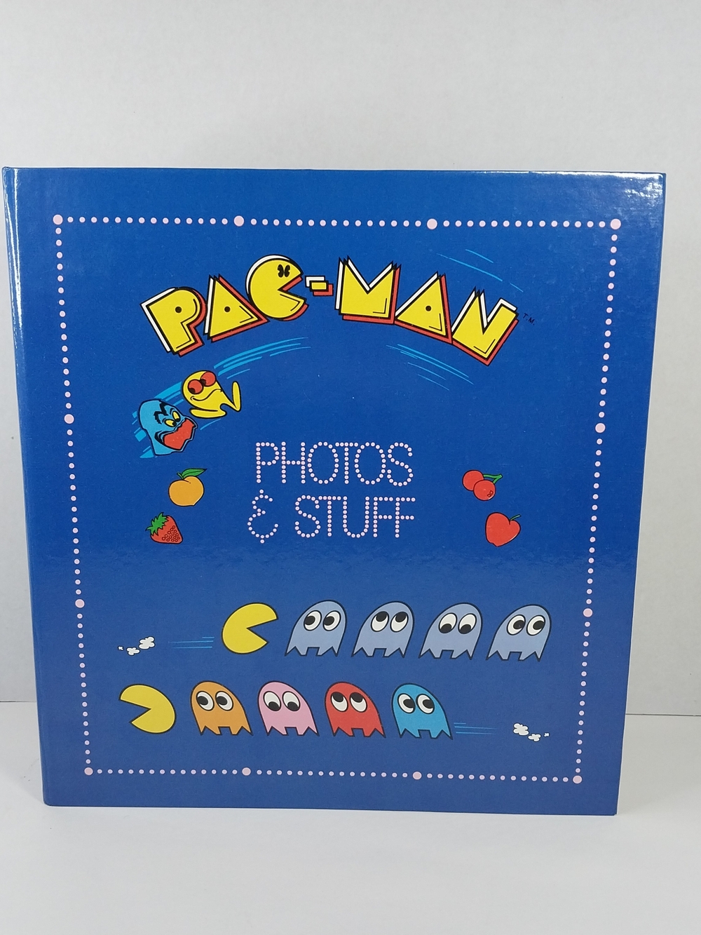 PAC-MAN Photo & Stuff Album 3 Ring Binder Gibson Bally Midway (Vintage, 1980)